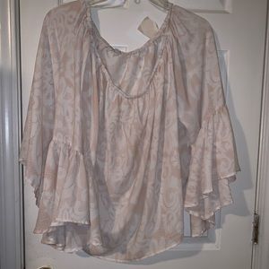 Off the shoulder whimsical blouse